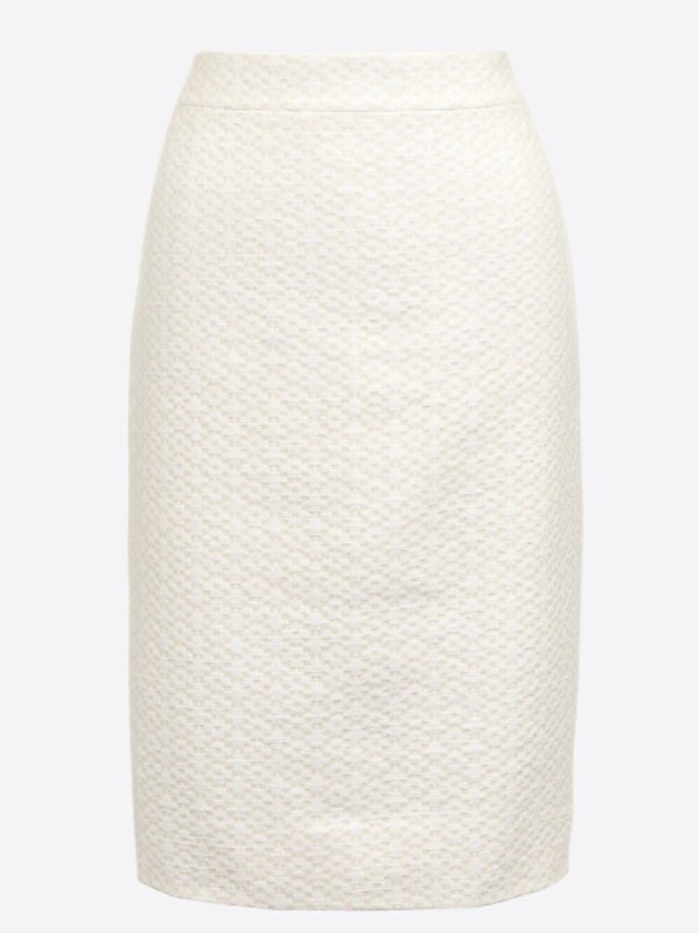 J. Crew Chevron Pencil Skirt in White size 6